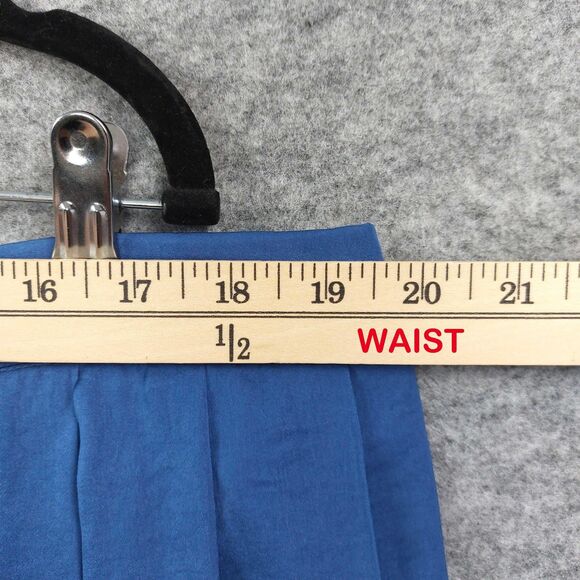 Chicos Skirt Sz 3 US16 Blue Pleated Maxi Flowy Lightweight Dressy Wear to Work - Picture 3 of 12